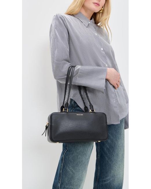 Veronica Beard Black Boxy Shoulder Bag
