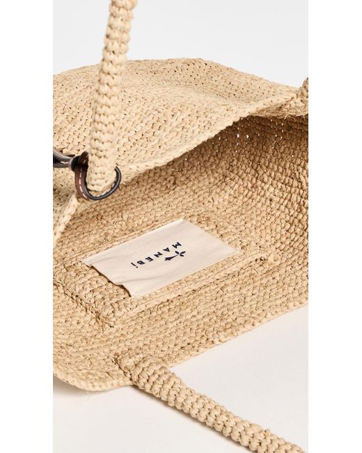 Manebí White Panier Medium Tote