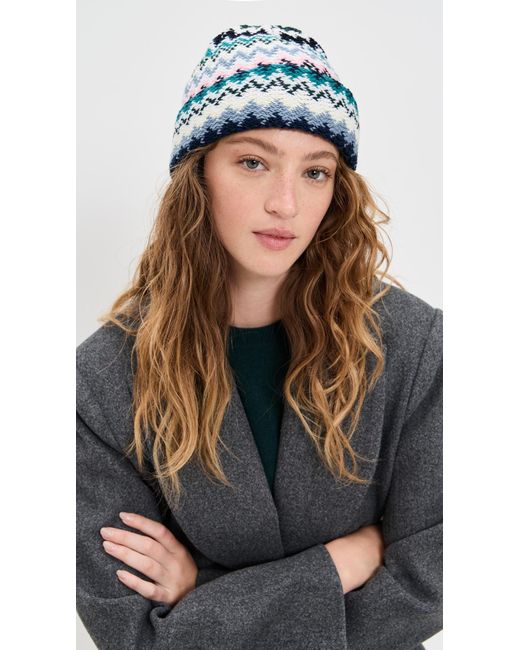 Missoni Blue Striped Beanie