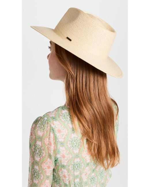 Brixton White Marcos Straw Fedora