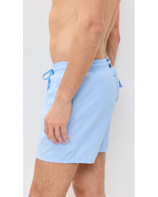 Vilebrequin Blue Moorea Swim Trunks 5.5 for men