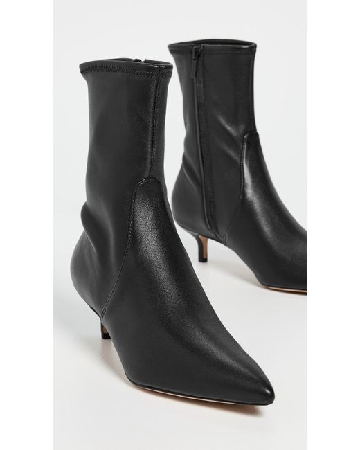 Veronica Beard Black Lisa Stretch Booties