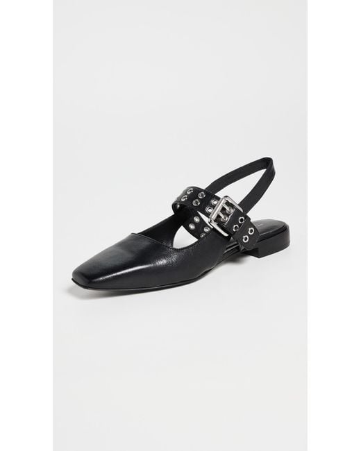 Rag & Bone Black Astra Slingback Sandals