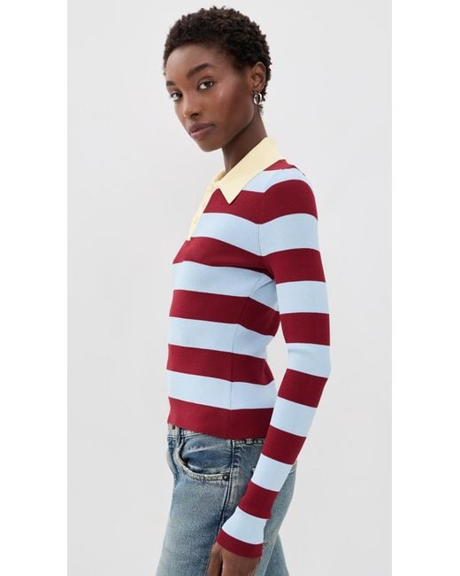 Solid & Striped Red The Debra Top