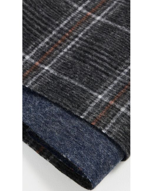 Barbour Black Marsden Reversible Scarf for men
