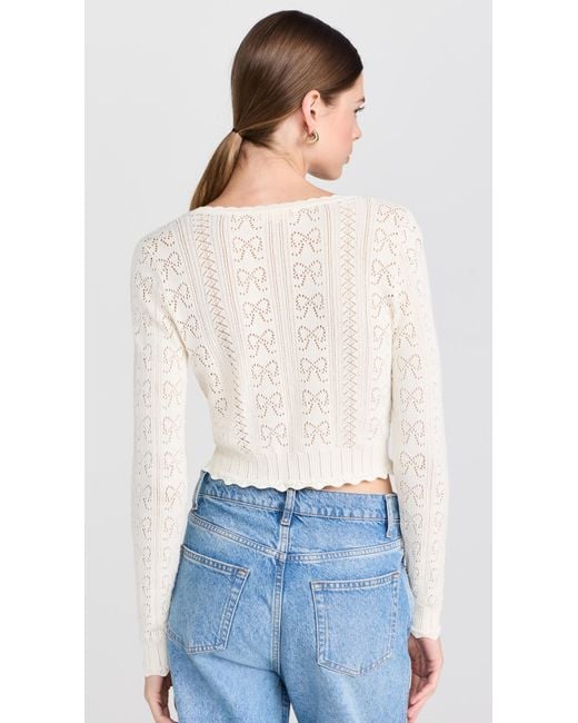 LoveShackFancy Blue Petra Cardigan