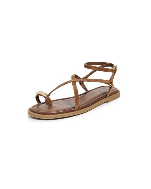 Rag & Bone Black Geo Strappy Ring Sandals