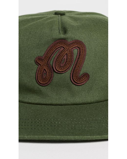 Malbon Green Velasco Snapback Hat for men