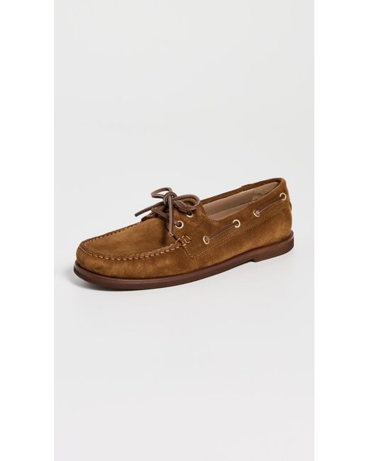 Gianvito Rossi Brown The Vande Boat Shoes