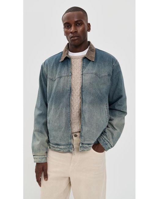 AG Jeans Blue Philip Zip Jacket for men