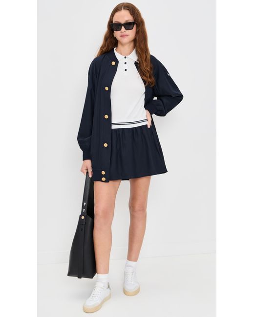 FRAME Black The Tennis Drawstring Skirt