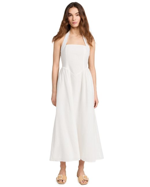 Seven Wonders White Ockea Ong Midi Dress
