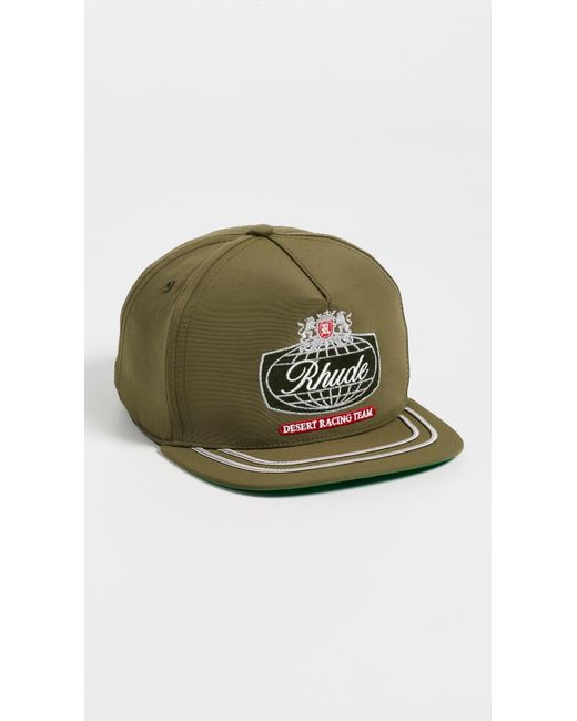 Rhude Green Desert Crest Hat for men