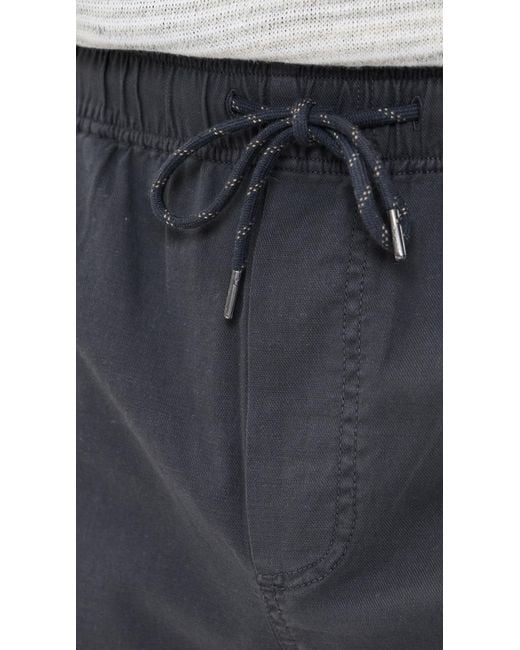 Faherty Brand Black Essential Drawstring Shorts 6.25 for men