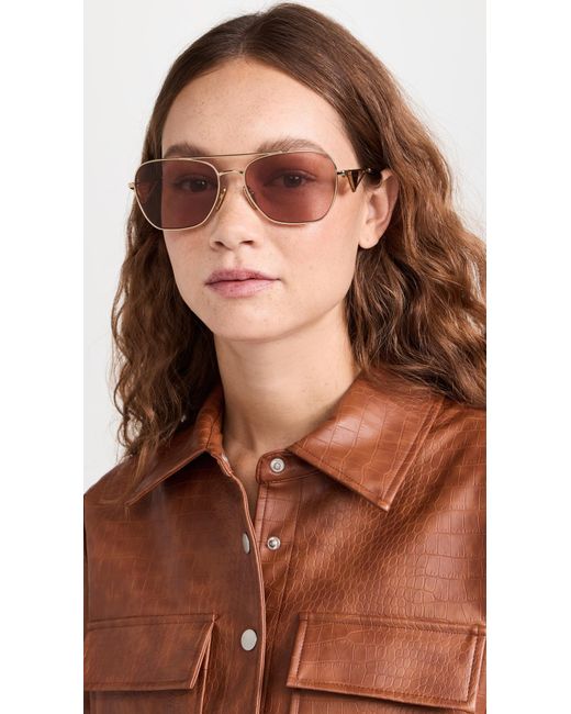 Prada Black Triangle Logo Aviators
