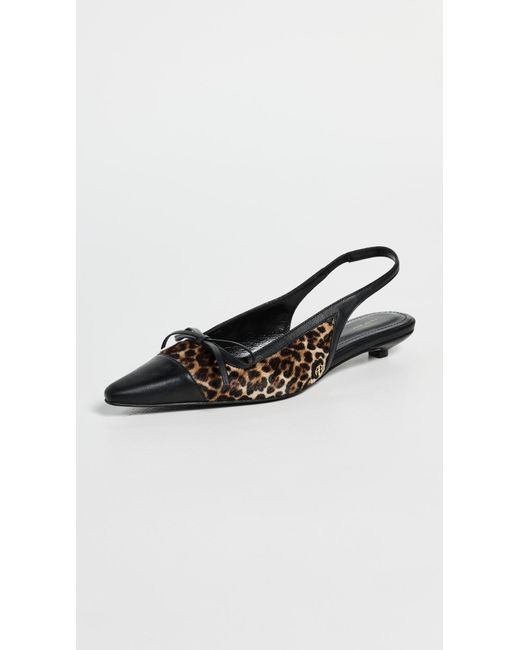 Anine Bing Black Zoey Slingback Heels
