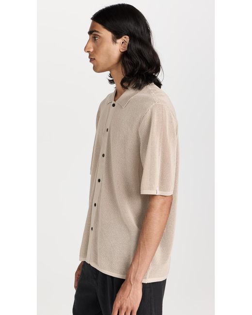 Rag & Bone Natural Payton Button Up Shirt Fossi for men
