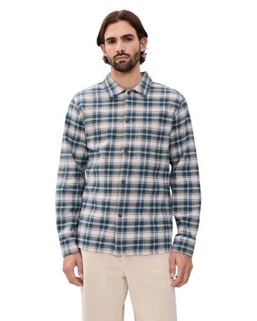 Rhythm Blue Sur Flannel for men