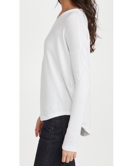 Rag & Bone White The Knit Longsleeve Top