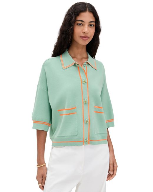 Essentiel Antwerp Green Ilaria Knitted Cardigan