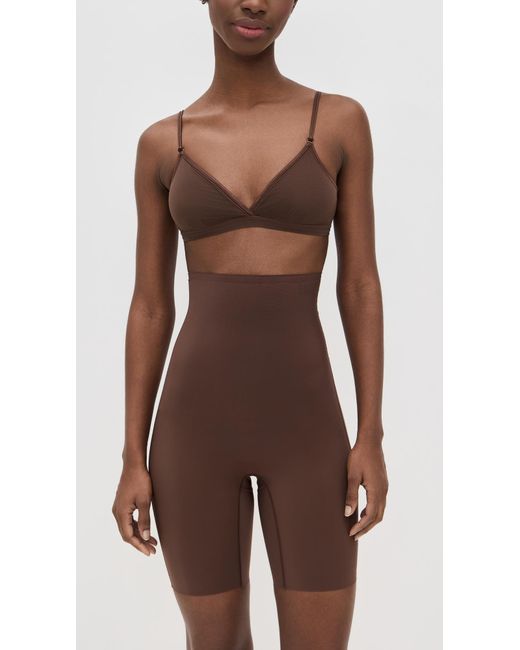 Commando Brown Zone Smoothing High Waisted Shorts