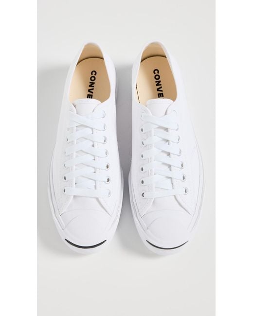 Converse White Jack Purcell Canvas Sneakers M 9/ W 10
