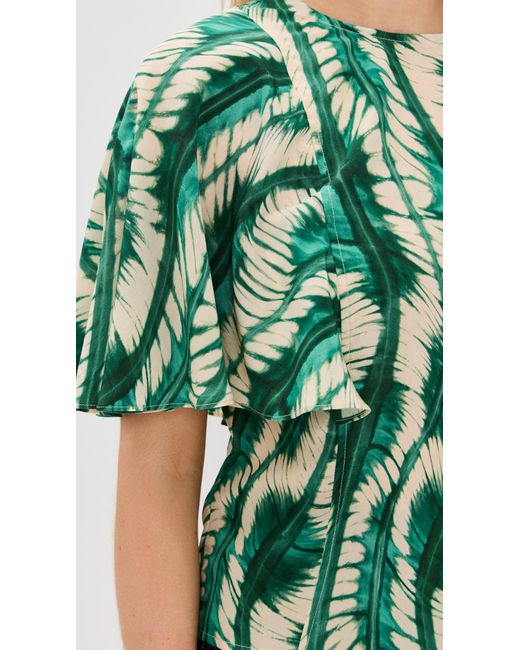 Ulla Johnson Green Ada Top