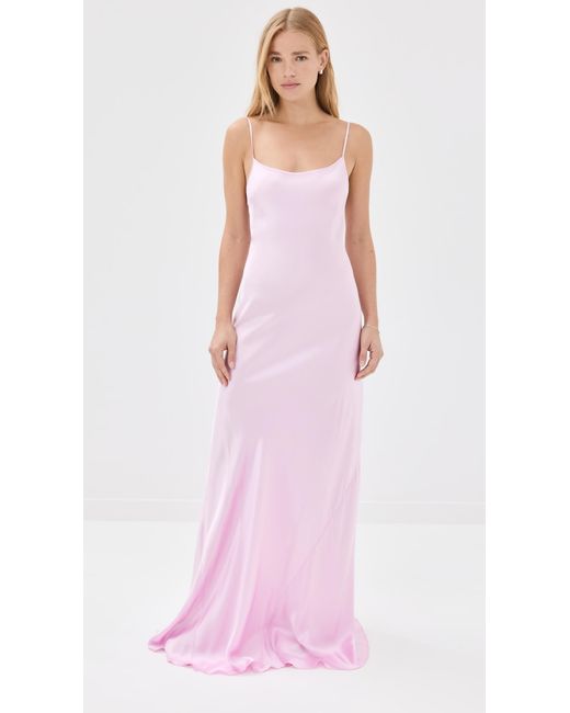 Victoria Beckham Pink Low Back Cami Dress