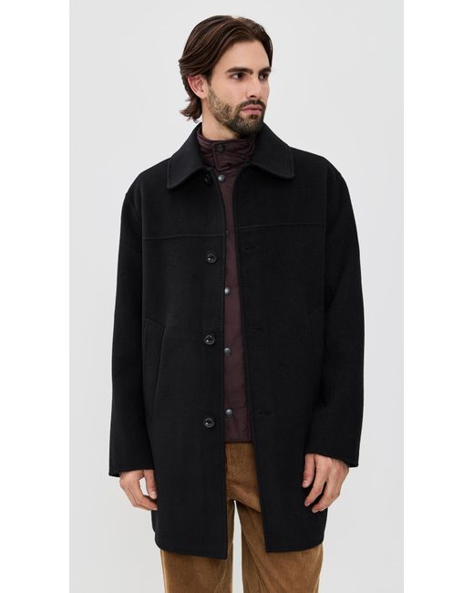 Alex Mill Black Jacob Wool Coat for men