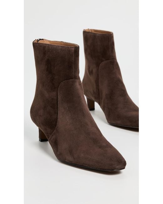 Madewell Brown The Dimes Kitten Heel Boots