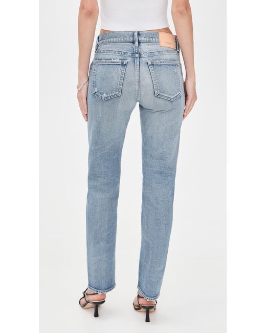 Moussy Blue Selbyville Slim Straight Jeans