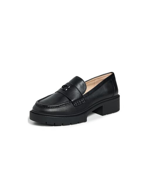COACH Black Leah Loafers