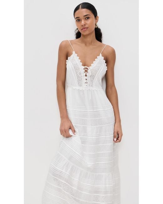 LoveShackFancy White Terria Dress