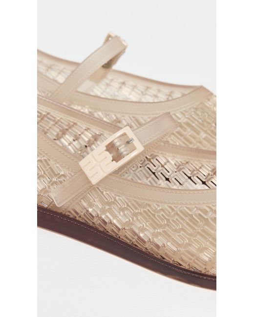 Melissa White Harper Jelly Ballet Flats
