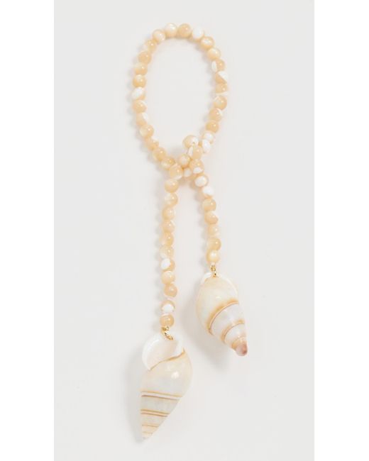 Madewell White Shell Bag Charm
