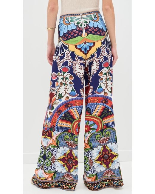 Alice + Olivia Multicolor Athena Clean Wide Leg Pants