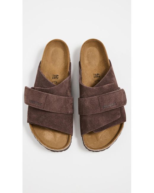 Birkenstock Brown Kyoto Desert Buck Sandals for men