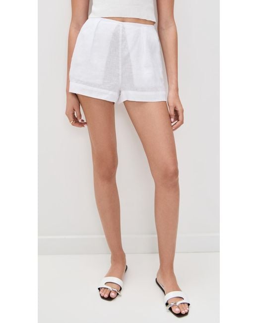 LSPACE White Lia Shorts