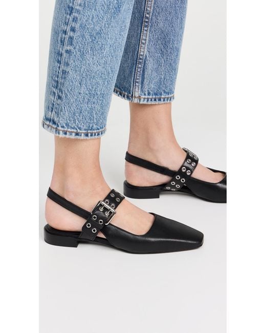 Rag & Bone Black Astra Slingback Sandals