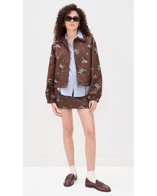 Line & Dot Brown Harriet Jacket