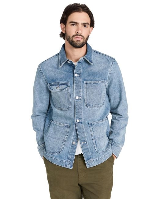 Alex Mill Blue Work Jacket for men