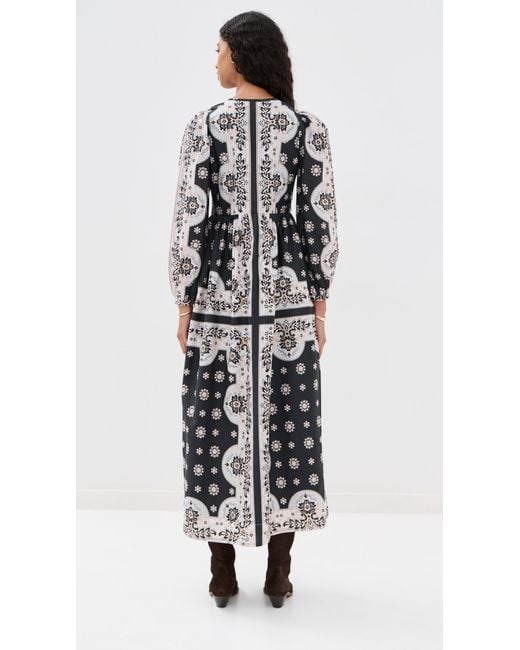 Alix Of Bohemia Black Winifred Bronco Bandana Dress