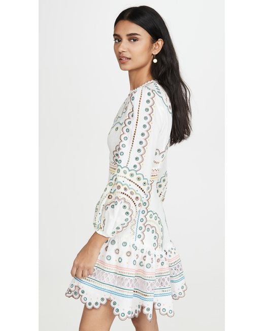 zimmermann peggy embroidered mini dress Zimmermann Peggy Embroidered Belted Long Dress