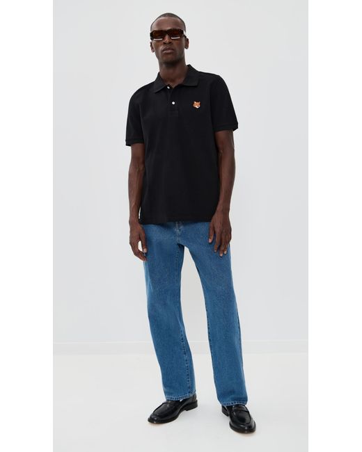Maison Kitsuné Black Fox Head Patch Regular Polo for men