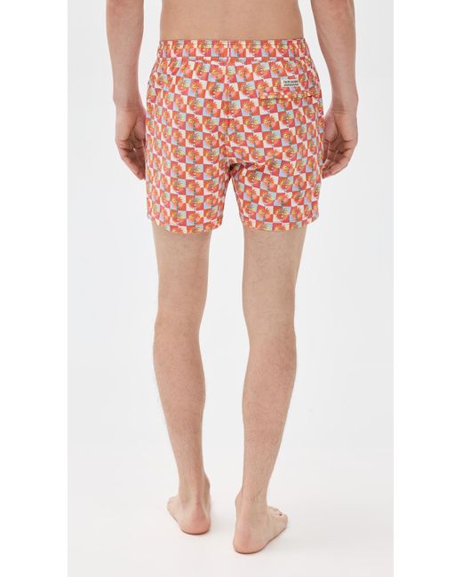 Fair Harbor Pink The Bungalow Swim Trunks 5 for men