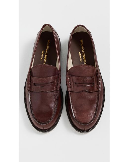 Common Projects Brown Soft Loafers