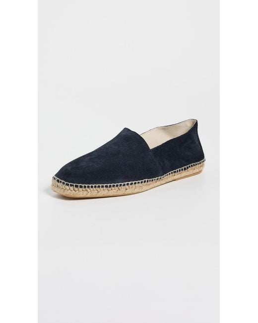 Manebí Blue Suede Square Toe Espadrilles for men