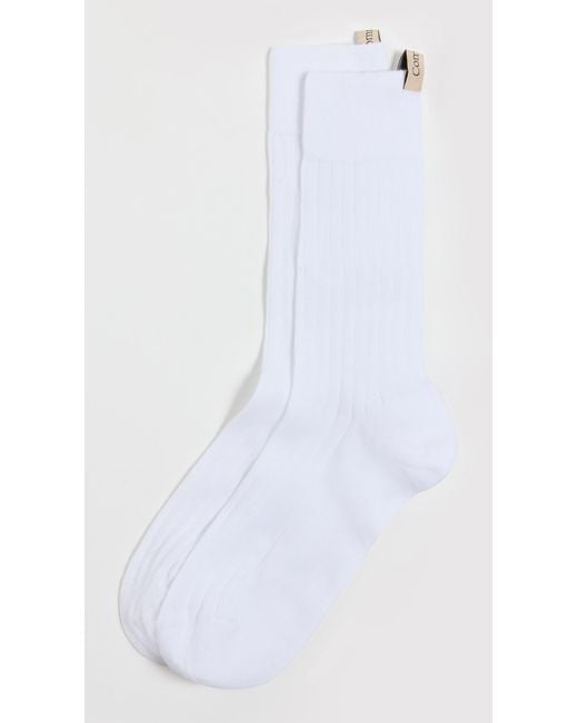 Comme Si White The Yves Socks
