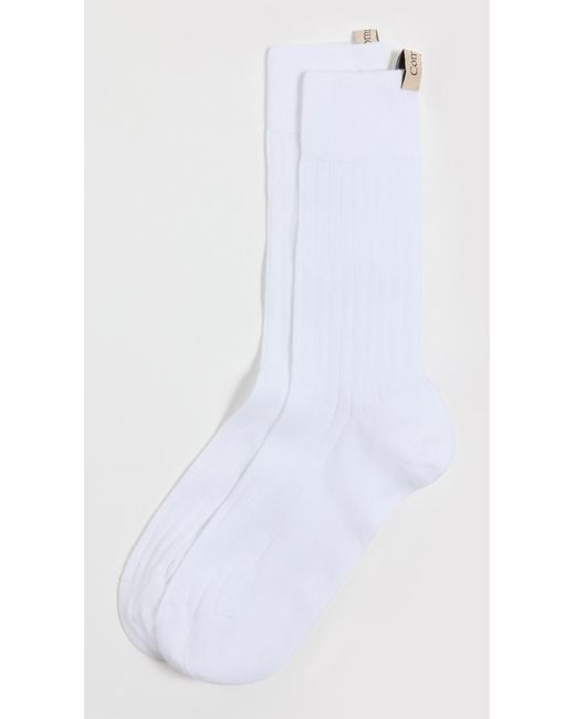 Comme Si White The Yves Socks