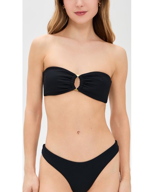LSPACE Black Jasper Bikini Top